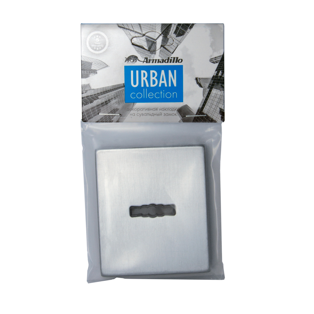 Накладка на сувальдный замок ESC.S-auto.USS/K (PS Protector/USS) BPVD вороненый никель