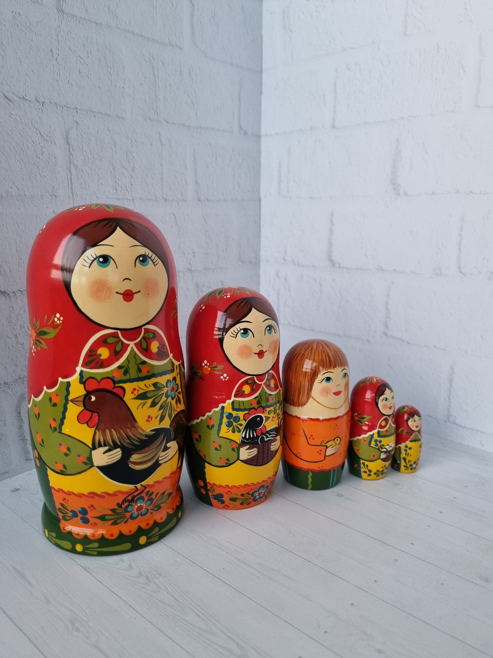 Матрешка "с курочкой" традиция 5мест
