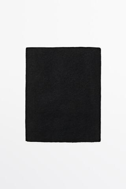 Massimo Dutti Шарф из 100% кашемира, черный