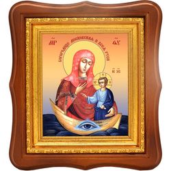 Богородица Московская Всея Руси. Икона на холсте.
