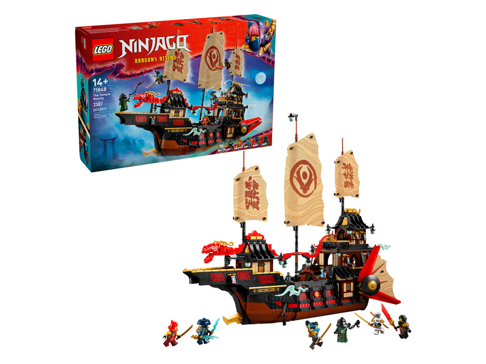 LEGO Ninjago 71848 «Храм Щедрости» — локация, ниндзя и реликвии