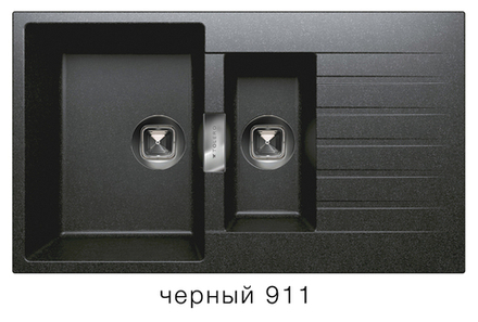 Кухонная мойка Tolero Loft TL-860 860x500мм Черный №911