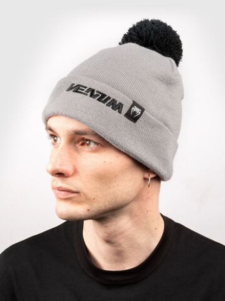Шапка бини Venum Connect SL Серый с помпоном
