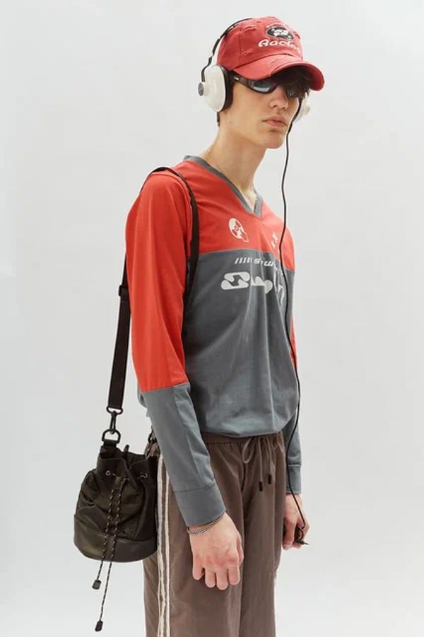 Лонгслив SWHT красный - фото 5