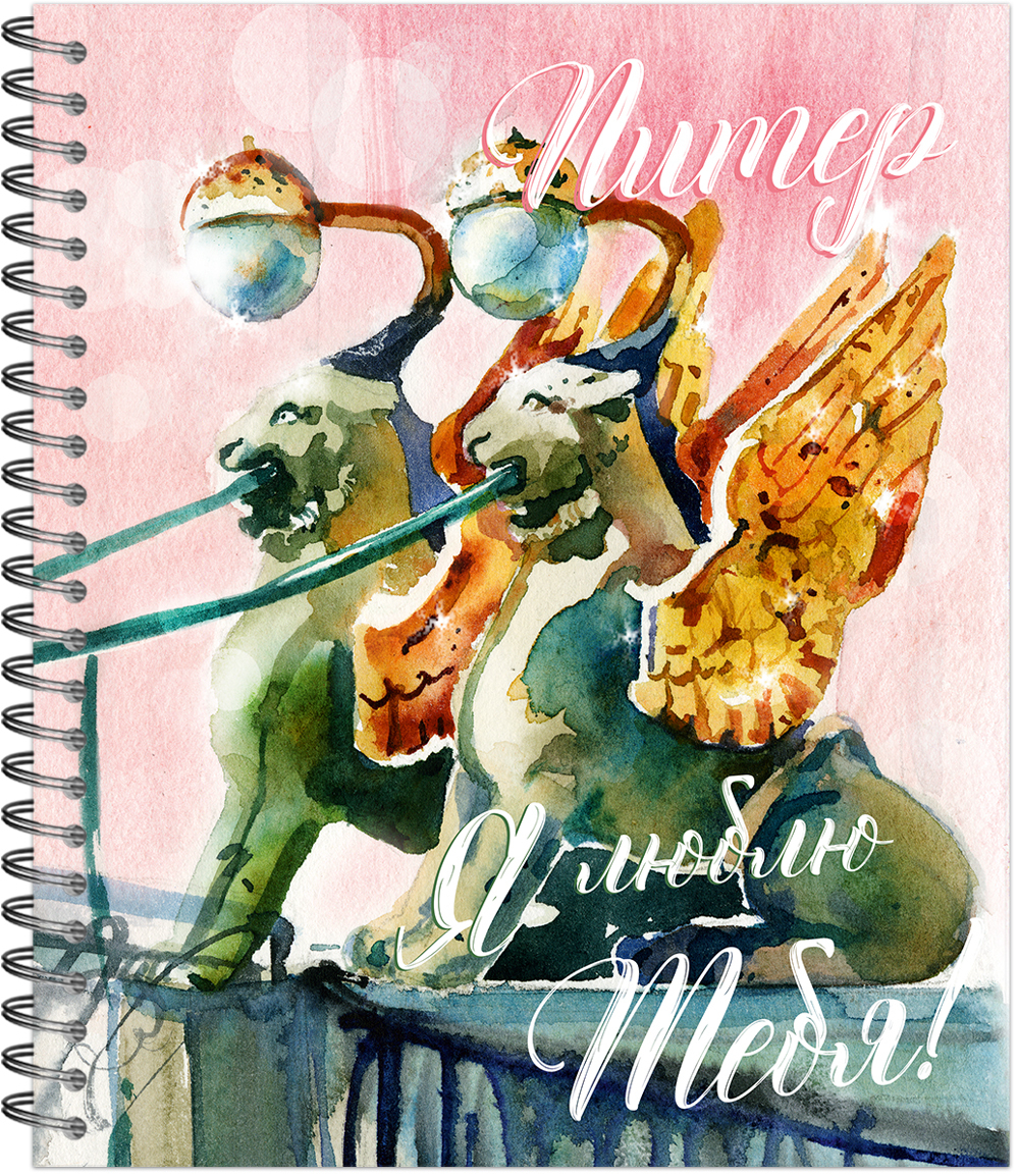 Тетрадь общая 48 листов на металлическом гребне "Питер LifeStyle"