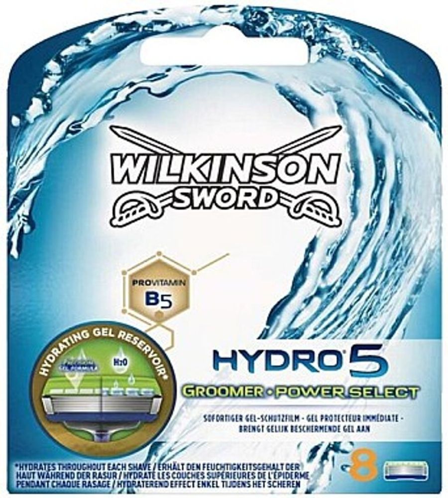 Wilkinson Sword кассеты Hydro-5 Groomer power select 8шт