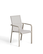 Уличный стул Canea из бежевого алюминия