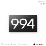 Номер на дверь 994, табличка на дверь для офиса, квартиры, кабинета, аудитории, склада, черная 120х70 мм, Айдентика Технолоджи
