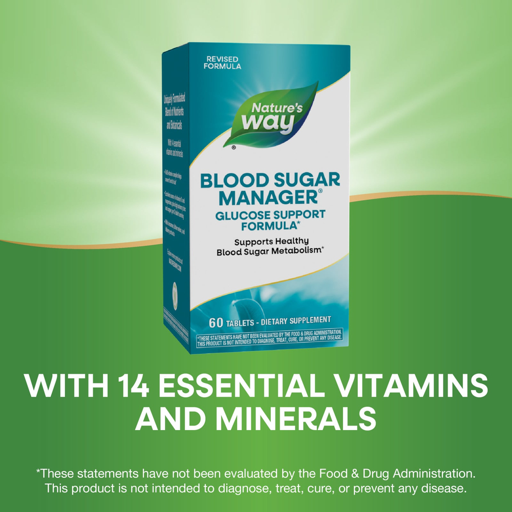 Nature's Way, Blood Sugar Management®, 60 таблеток