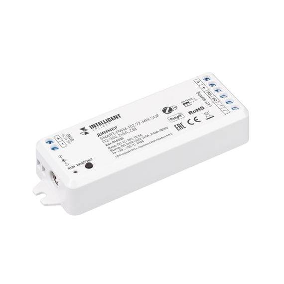 Диммер Arlight INTELLIGENT SMART-PWM-102-72-MIX-SUF (12-36V, 2x5A, ZB) 046535