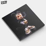 Картина для интерьера Микки Маус / Mickey Mouse на холсте, персонаж Дисней, холст с печатью на подрамнике, на стену, Постер Плакат