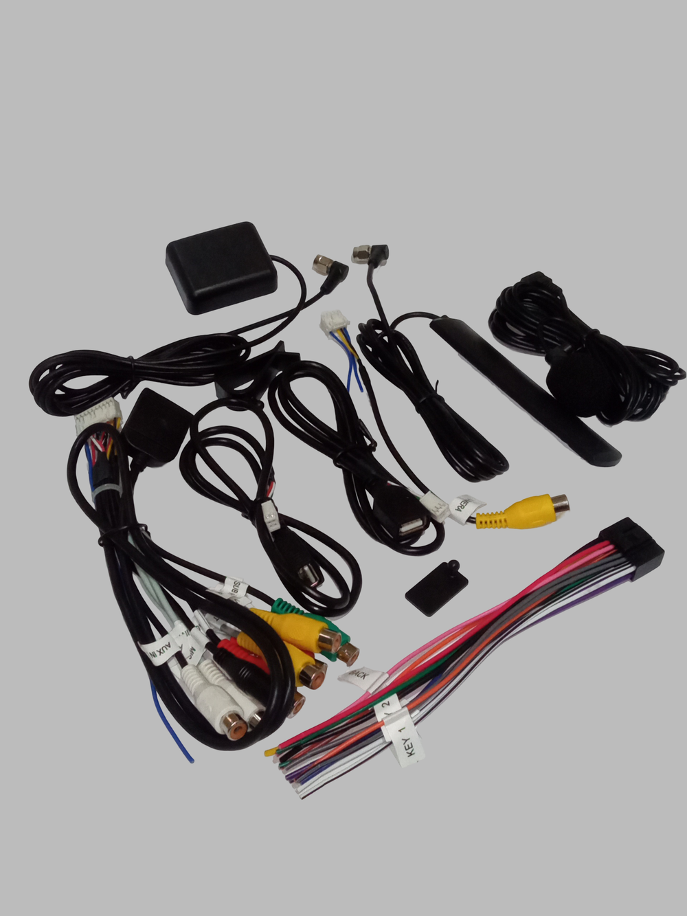 Комплект проводов для Android магнитол (4G SIM) с микрофоном+фишка питания