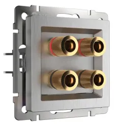 Розетка Hi-Fi Werkel серебряная 25911