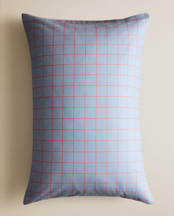 Наволочка Zara Home, лён 55%, хлопок 45%, в клетку, 2646/091