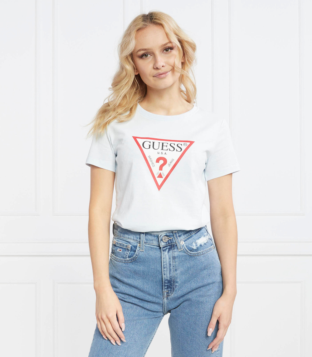 футболка original GUESS - голубой(W1YI1B I3Z11)