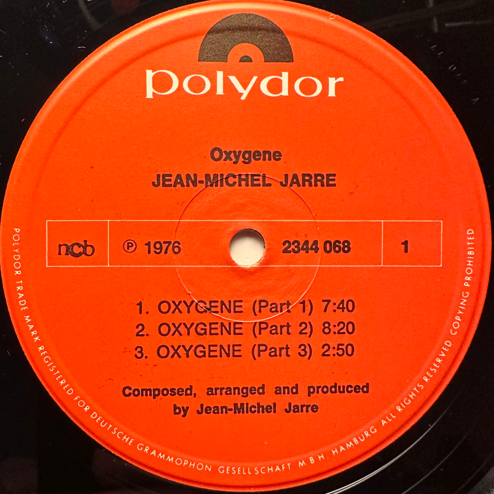 Jean Michel Jarre - Oxygene (Скандинавия 1977г.)
