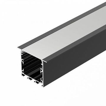 Профиль для прямоугольных светильников 3м 041875 черный LINIA49-F-S-3000 BLACK Arlight