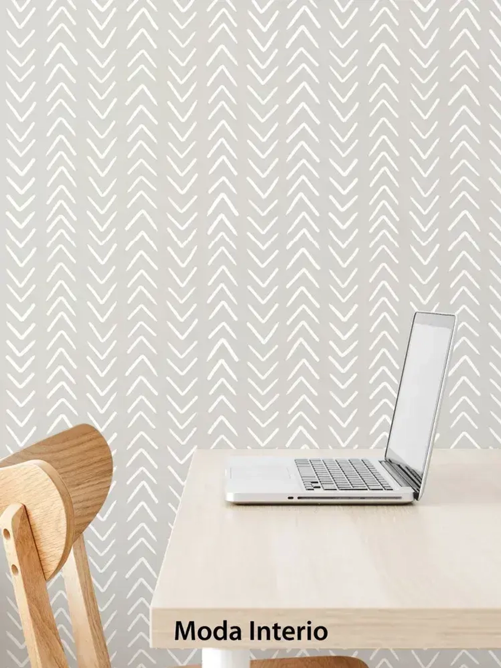 Обои винил на флизелине, геометрия на серо-бежевом, ковер, мешковина, метровые, для коридора, Arrow (Moda interio)