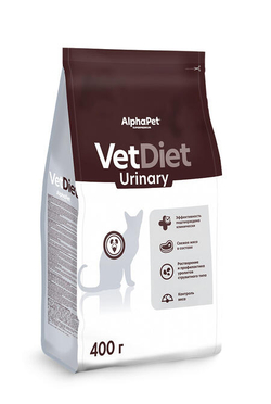 ALPHA PET Vet diet Urinary Сухой корм для кошек при заболеваниях мочевыводящих путей 0,4 кг