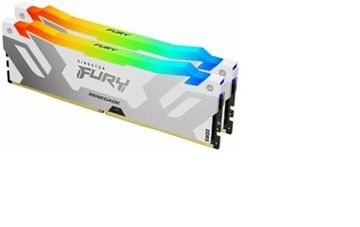 Оперативная память KINGSTON DDR5 32GB 2*16GB FURY Renegade RGB White XMP 6800MHz CL36 1RX8 1.4V 16Gbit retail KF568C36RWAK2-32