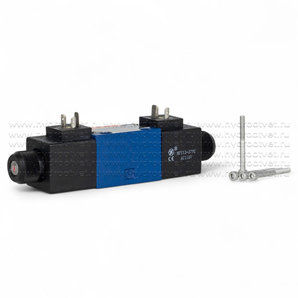 4WE6E61/CW110-50N9K4 - Гидрораспределитель золотниковый Ду 6 с электроуправлением, схема E (44), электроуправление W110, возврат - пружинный