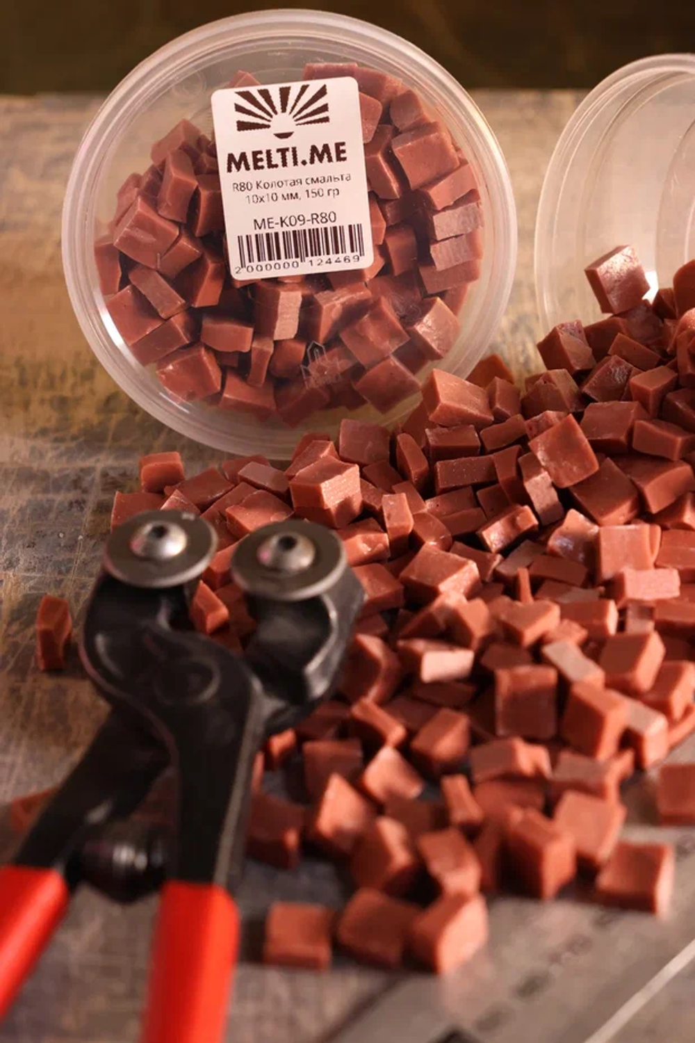 Нота R80 Колотая смальта 10х10 мм, 150 гр