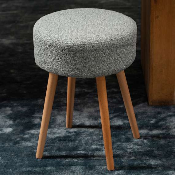 Табурет Carter, серо-голубое букле