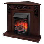 Каминокомплект Real Flame Dominica Corner DN с очагом Majestic Lux Black RC (угловой)
