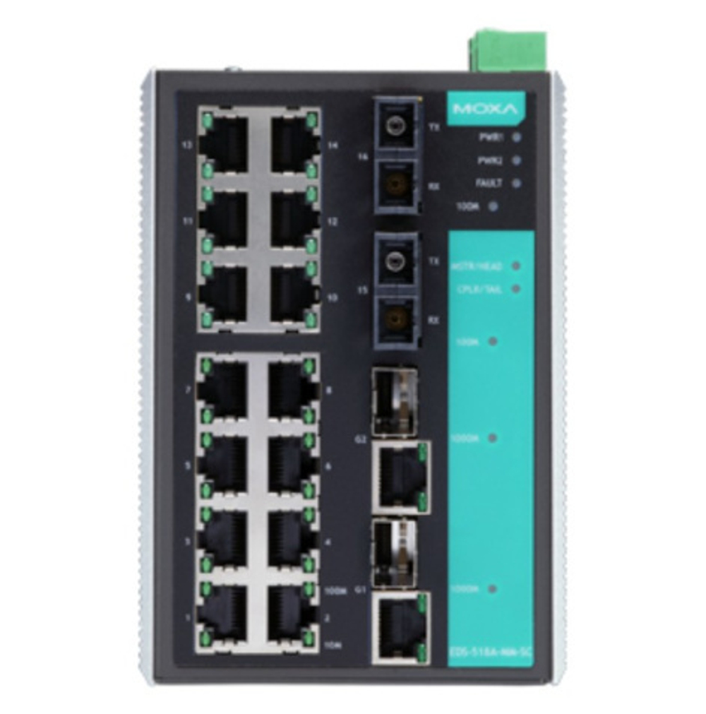 Коммутатор управляемый MOXA EDS-518A-MM-SC