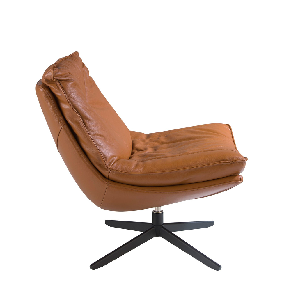 Вращающееся кресло 5096/A8036 с обивкой из кожи