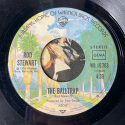 Винтажная виниловая пластинка 7 дюймов (маленькая пластинка) Rod Stewart Tonight's The Night (Германия 1976)