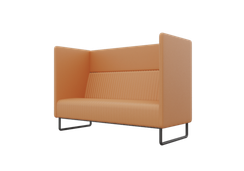 Bronks Диван двухместный BROS-2 Nappa 490/Металл Черный 1715*760*1180