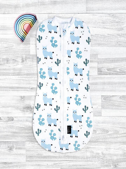 Пелёнка-кокон Mjölk Ламы Мальчики, уценка