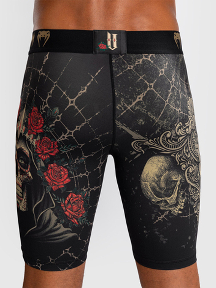Шорты компрессионные Venum Santa Muerte 5.0 Deep Black/Gold