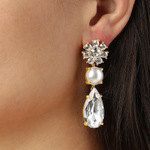 Серьги Dyrberg Kern MISIA SG CRYSTAL/WHITE PEARL 460515