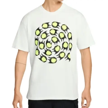 Мужская теннисная футболка Nike Club Rules Logo2 - summit white