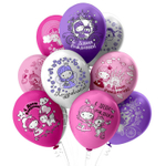 Шар латексный 30см С ДР! Принцесса Единорог (Ассорти)