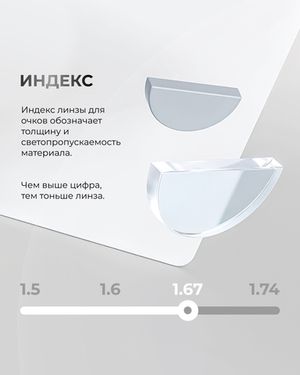 Прогрессивная  линза Maxima индекс 1,67