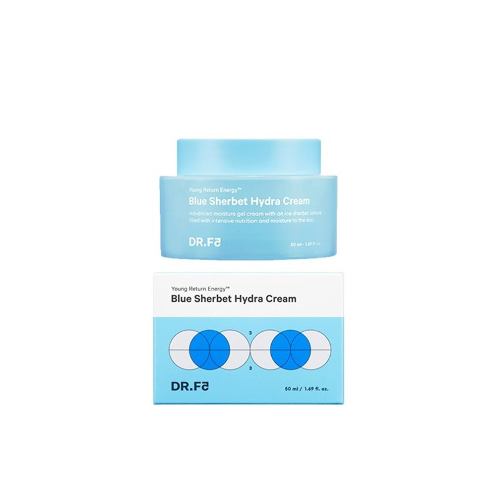 DR.F5 Крем-щербет для интенсивного увлажнения «мини» - Blue sherbet hydra cream, 12мл