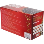 Гирлянда для улицы СЕТКА «Мерцание» ш2,0* в1,5 м 192 ламп LED, прозр.пров,1 реж.,IP-54, Белый (возможность соединения)