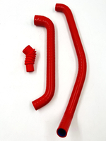 Патрубки регулятора холостого хода (РХХ) УАЗ Патриот, Хантер ЗМЗ-409 силикон 3 шт красные