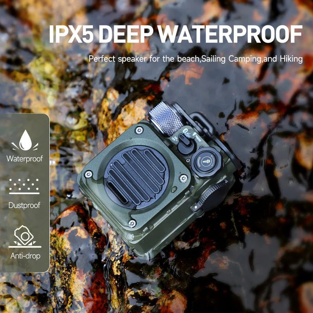 Беспроводная колонка Muzen Sticker красная