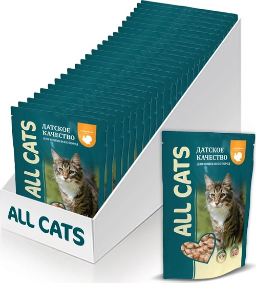 Влажный корм All Cats для взрослых кошек