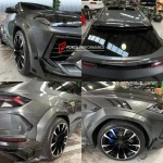 Широкий карбоновый обвес для Lamborghini Urus с коваными дисками Ламборгини Урус
