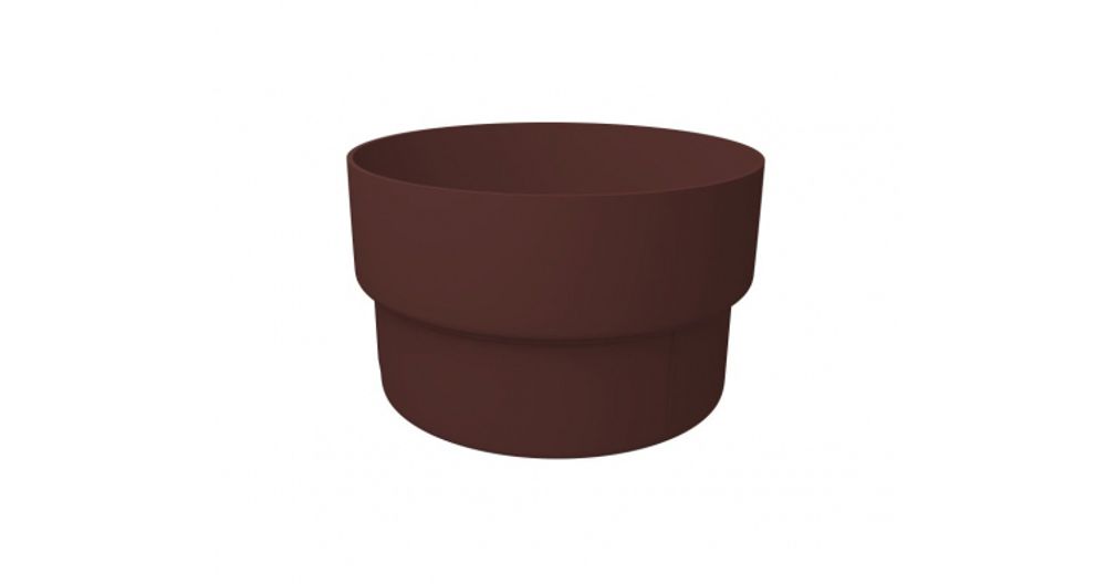 Муфта трубы соединительная ПВХ Grand Line шоколад