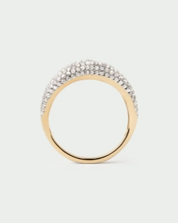 Кольцо Pav Sense серебро 925 пробы покрытое золотом