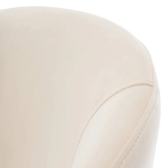 Стул Lime, кремовый микровелюр с золотыми ножками