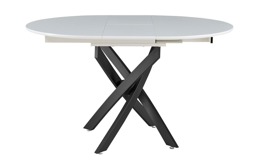 Стол 2303-1 белый/черный (white/black)