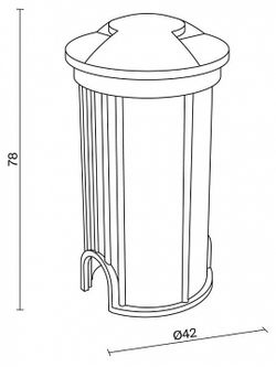 Встраиваемый в дорогу светильник Maytoni Flash O044DL-L1S3K