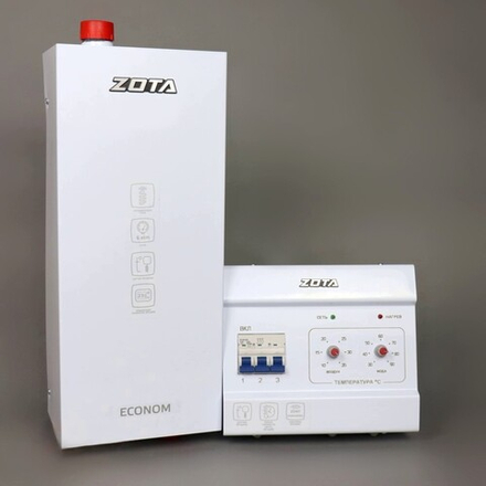 Электрокотел для отопления ZOTA ECONOM V2 (комплект) 4,5 кВт (до 45 м2), без насоса, без расш.бака